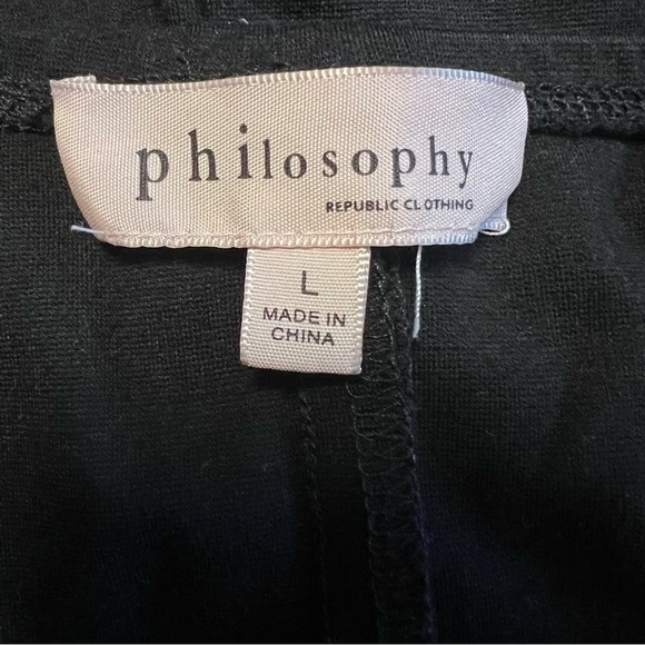 Philosophy Black Skirt - Pull On Pencil Skirt. Office Business Size: Large - Picture 6 of 8